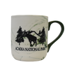 Acadia National Park Marble 15oz Mug in Forest Green