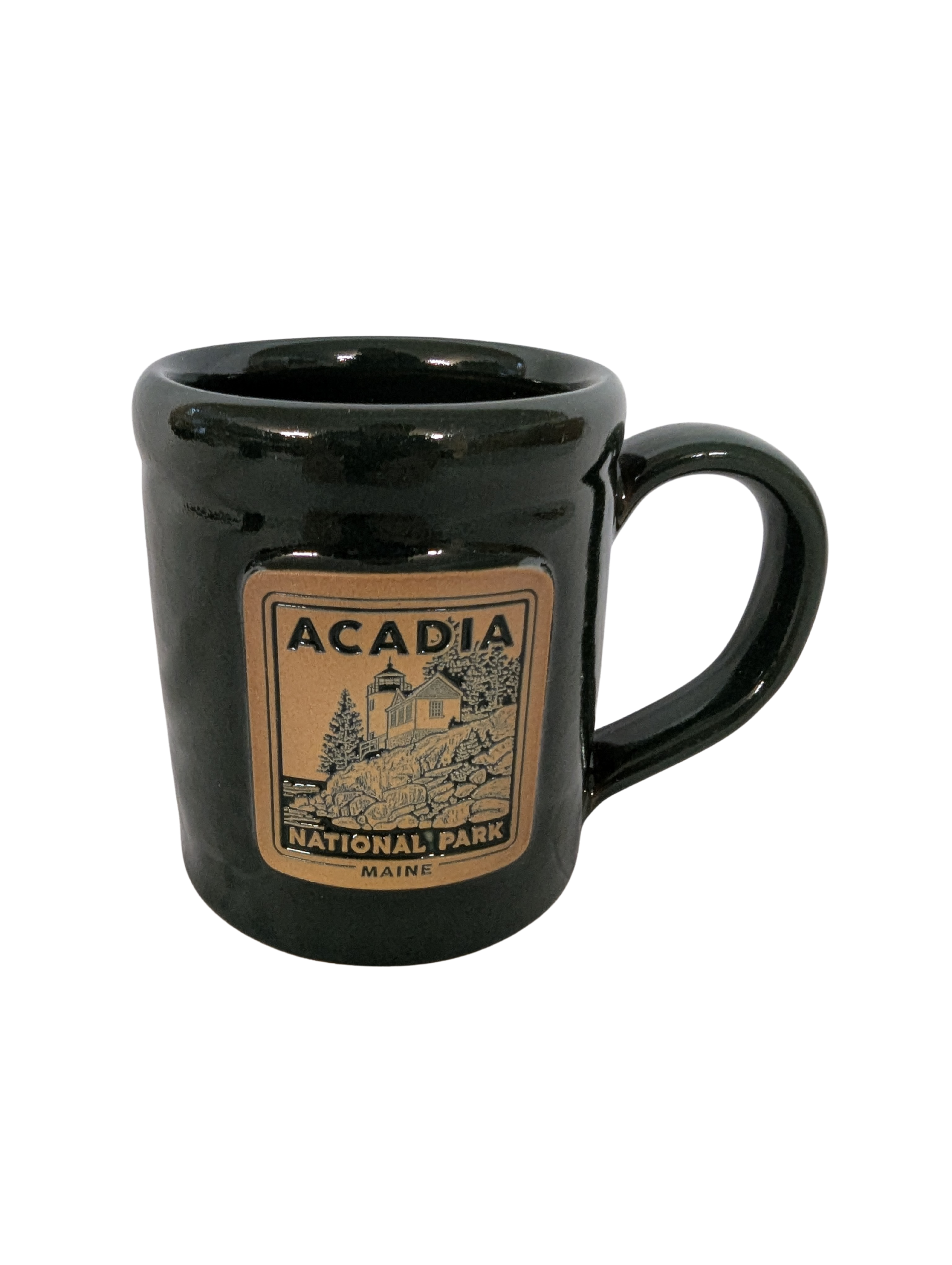 Acadia Collectable Bass Harbor Head Lighthouse Deneen Pottery Handmade Mug 